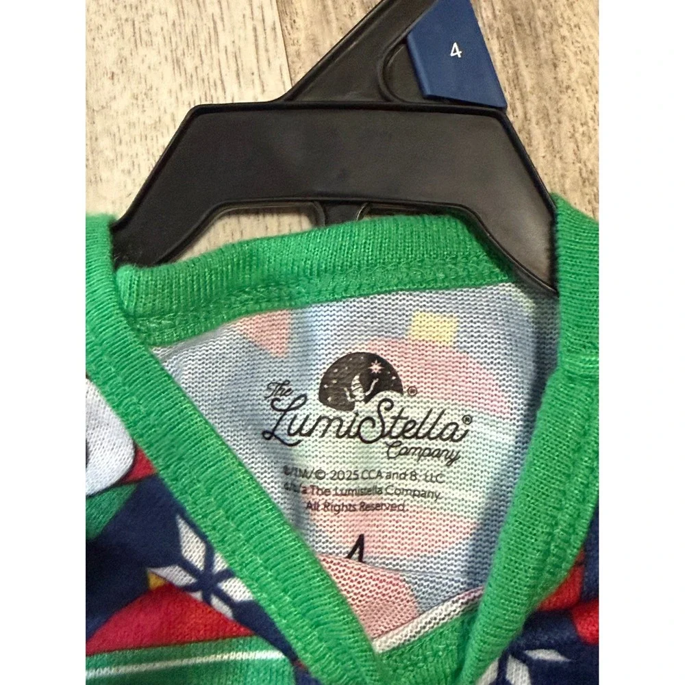 The Elf on the Shelf Pajamas Kids Size 4 Long Sleeve Pants Set‎ Blue Christmas
